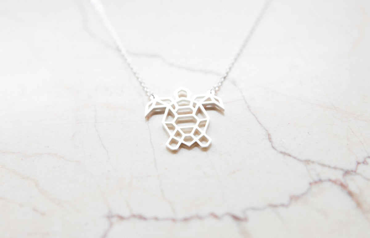 Origami on sale turtle necklace