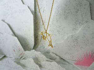 Dolphin Gold Organic Animal Necklace